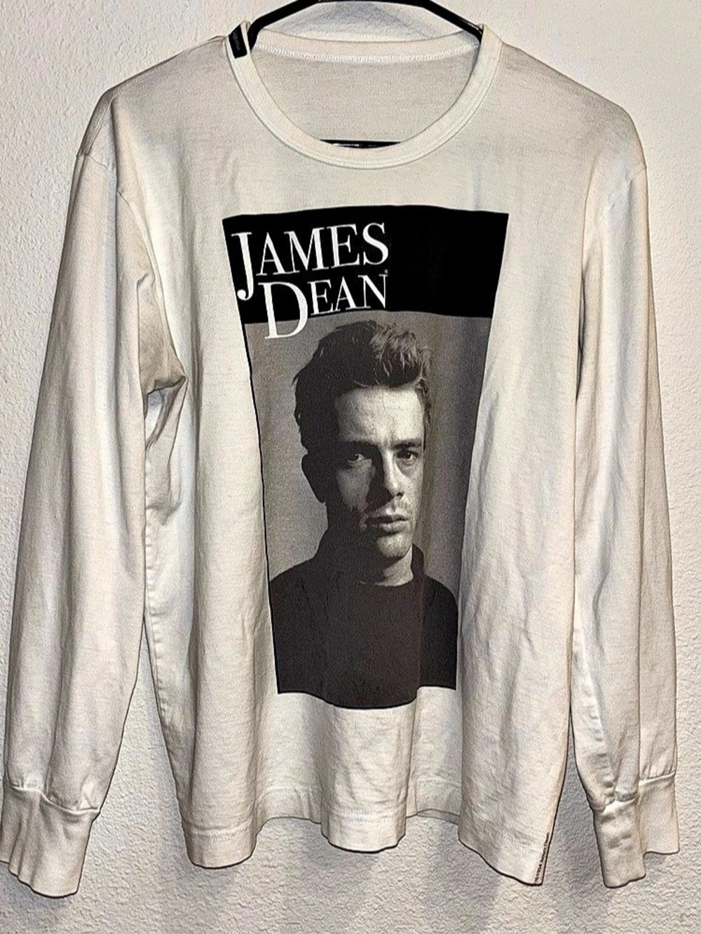 Dolce & Gabbana Vintage James Dean Long Sleeve Graphic Tee White